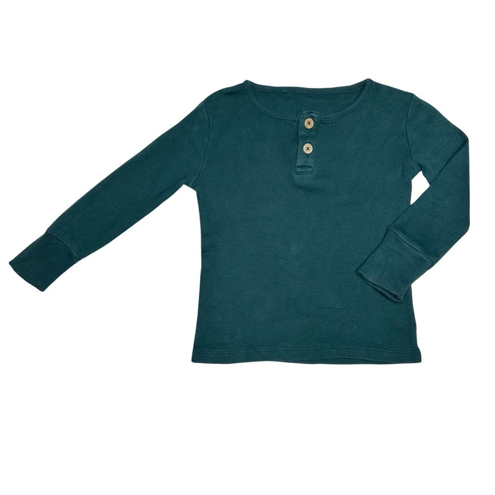 Fin‎ & Vince OG Forest Green Henley Top